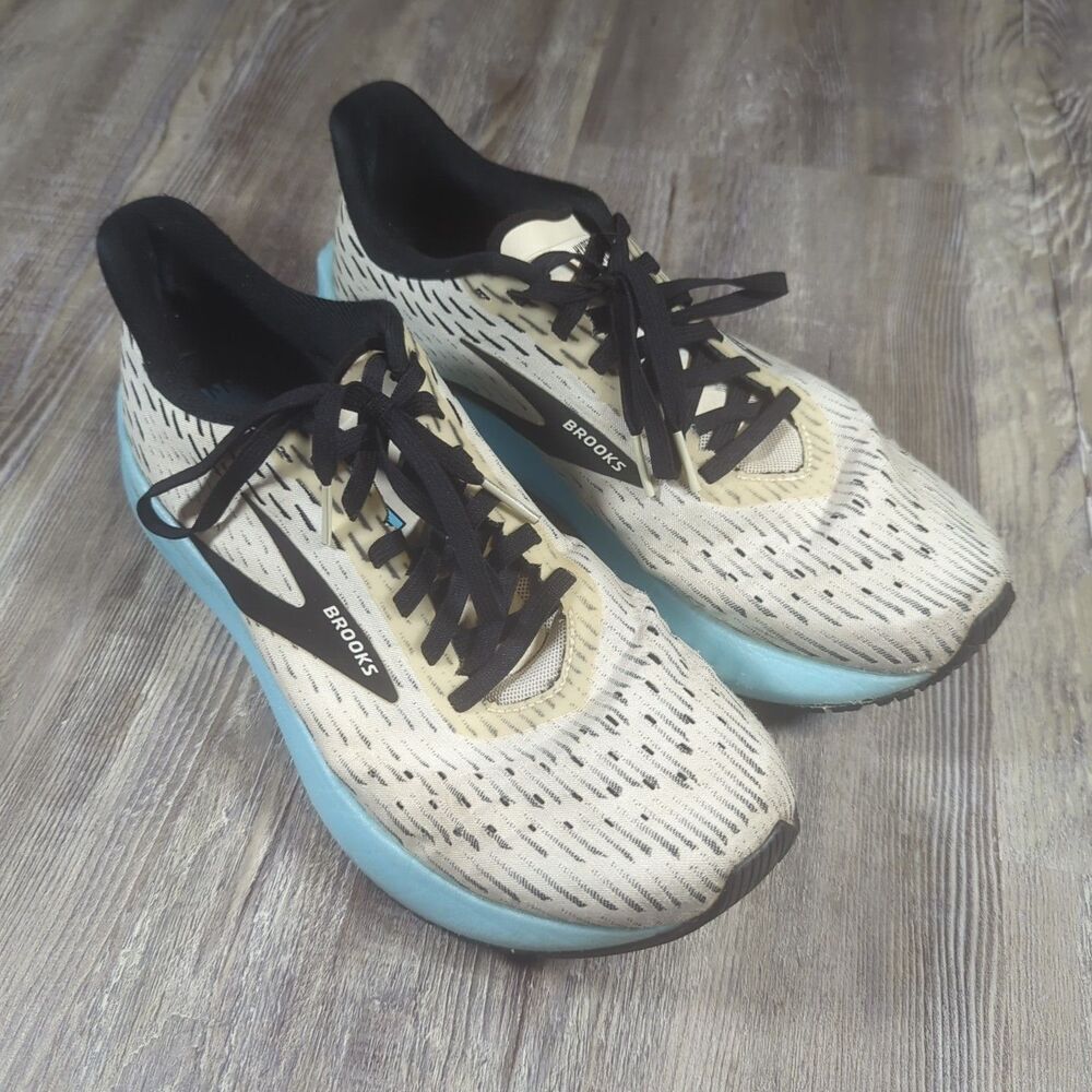 **READ** Brooks Womens Hyperion Tempo 1203281B129 White Blue Running Size 8.5 B
